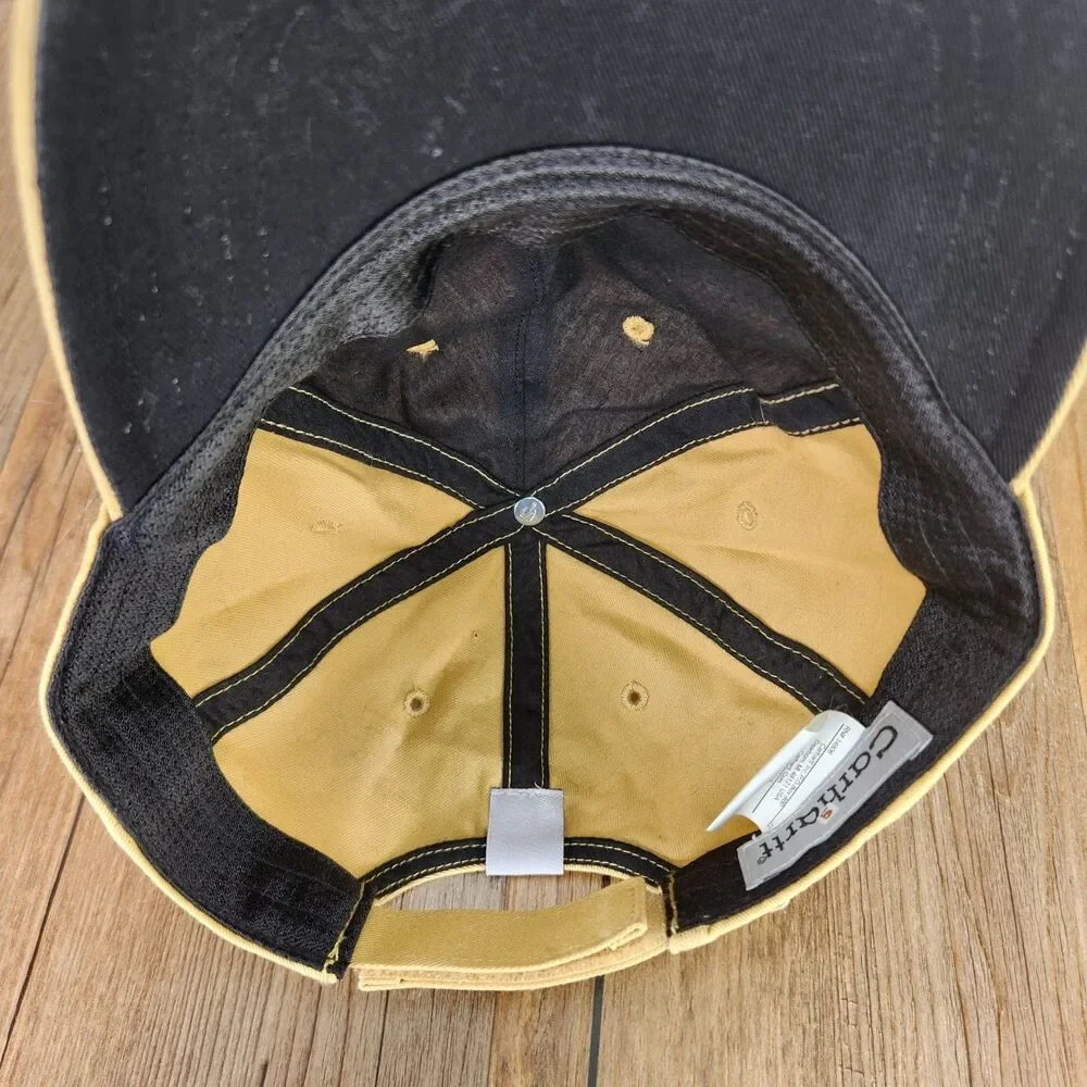 Carhartt 1889 Odessa Cap Yellow Strapback Embroidered Canvas Casual Work Hat